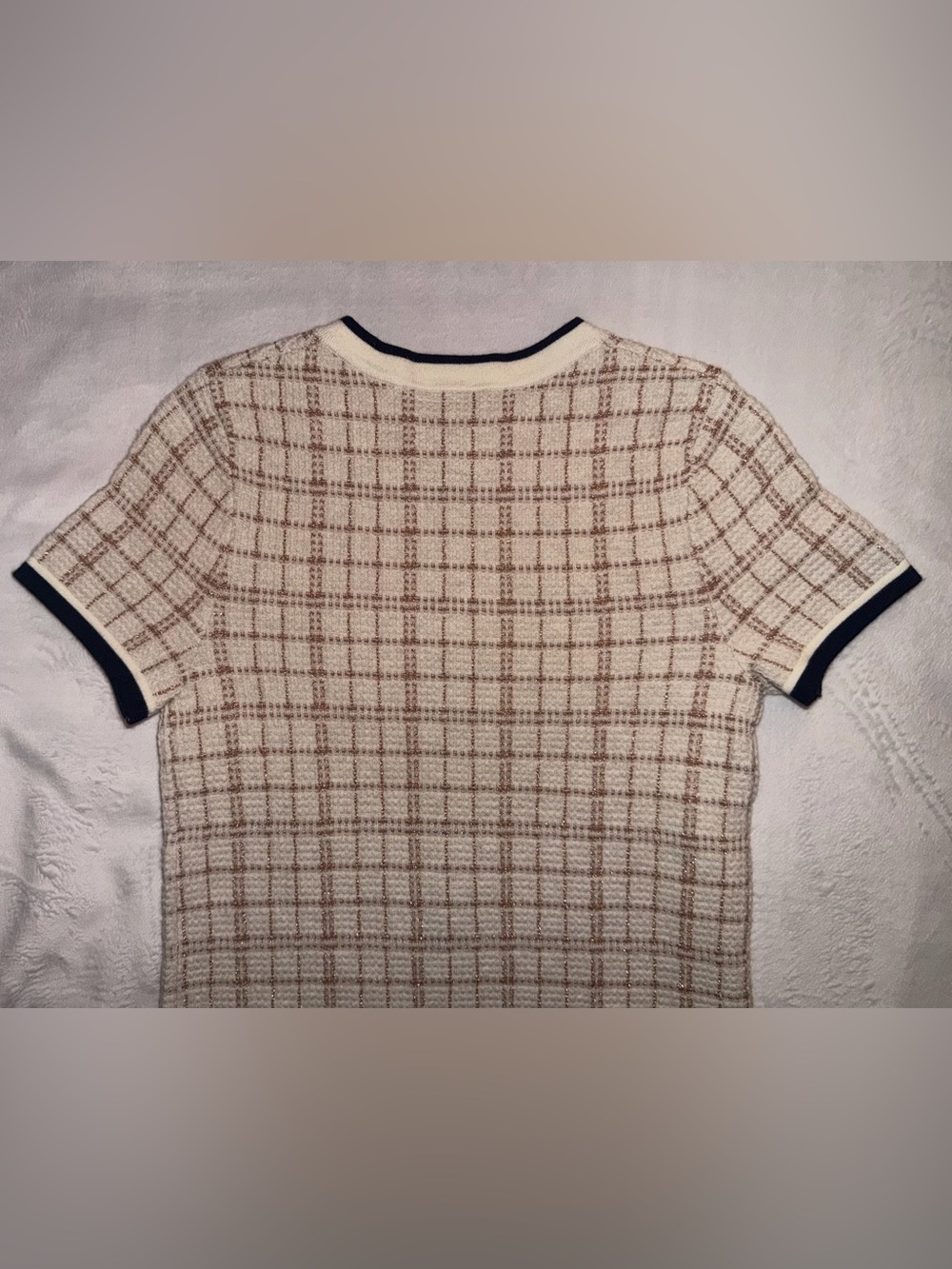 Reiss Cream & Black Trim Tweed Zip Pullover Dress. Only worn twice. - Picture 9 of 13